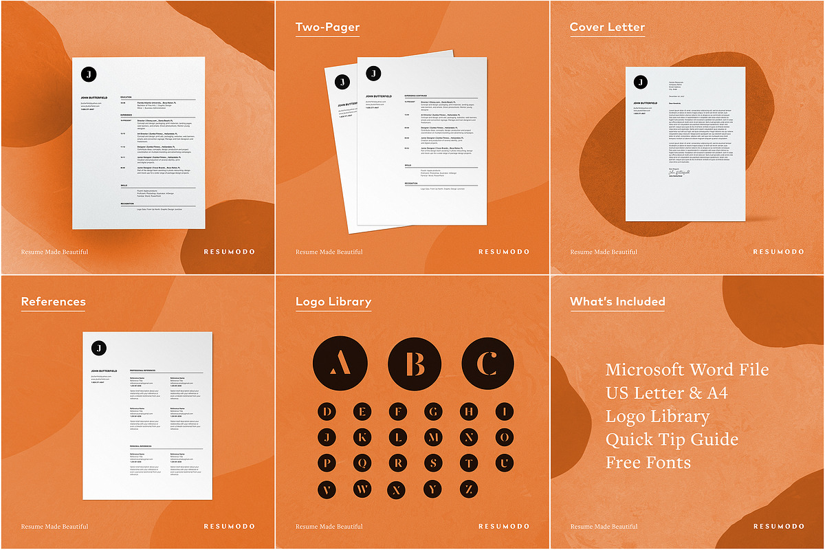Glyph | Minimal | Free Logo | Clean, a Resume Template by Resumodo (Photo 7 of 8)