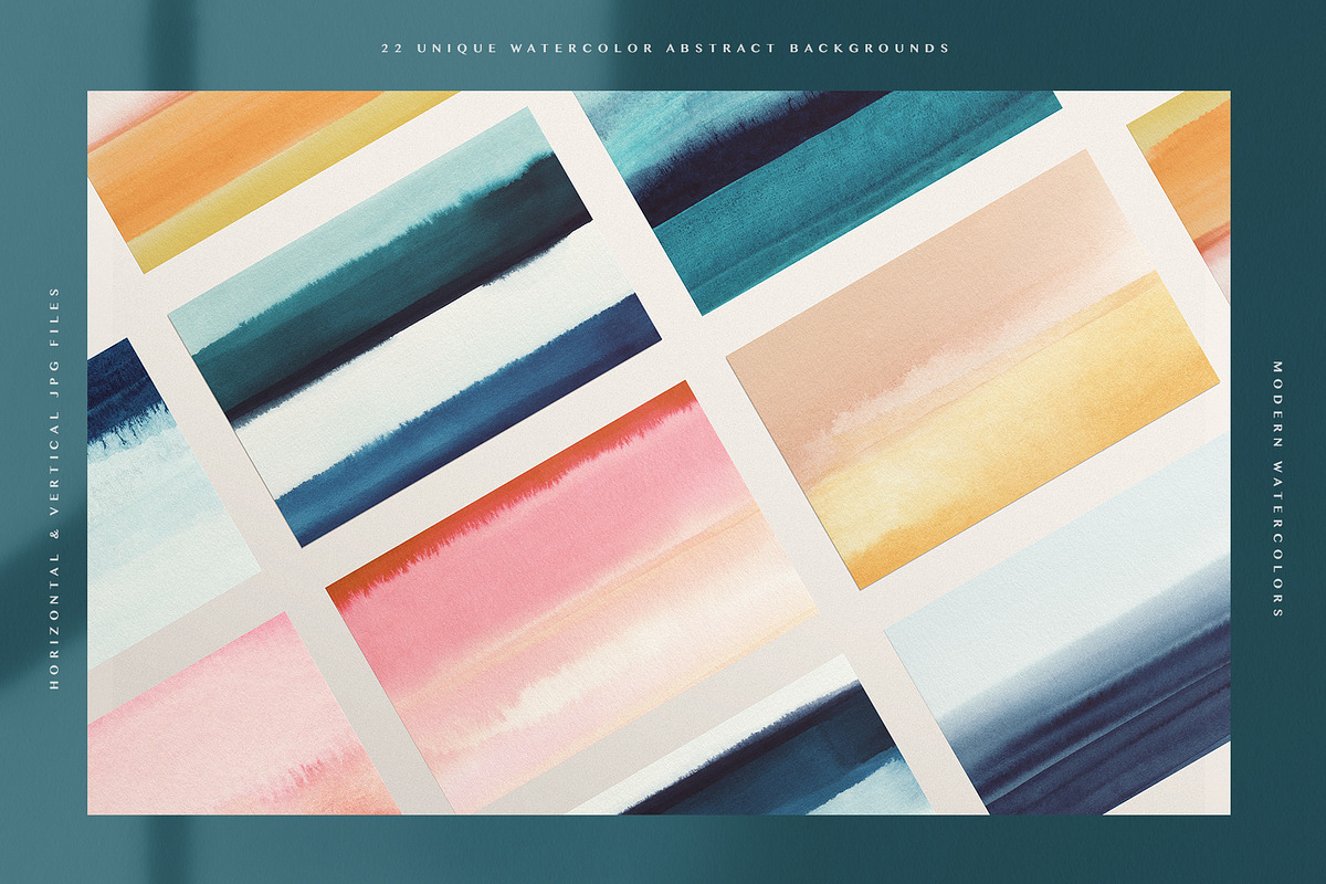 Modern Watercolor Backgrounds, a Texture Graphic by Basia Stryjecka (Photo 3 of 12)