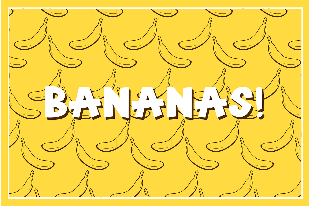 Bananas! Font - By Milk and Searle, a Font by Milk and Searle (Photo 5 of 5)