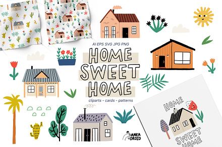 Home Sweet Home, a Decorative Illustration by AnkaDrozd