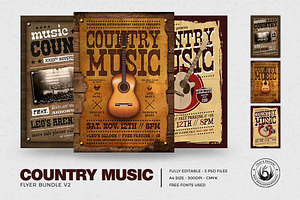 Country Music Flyer Bundle V2