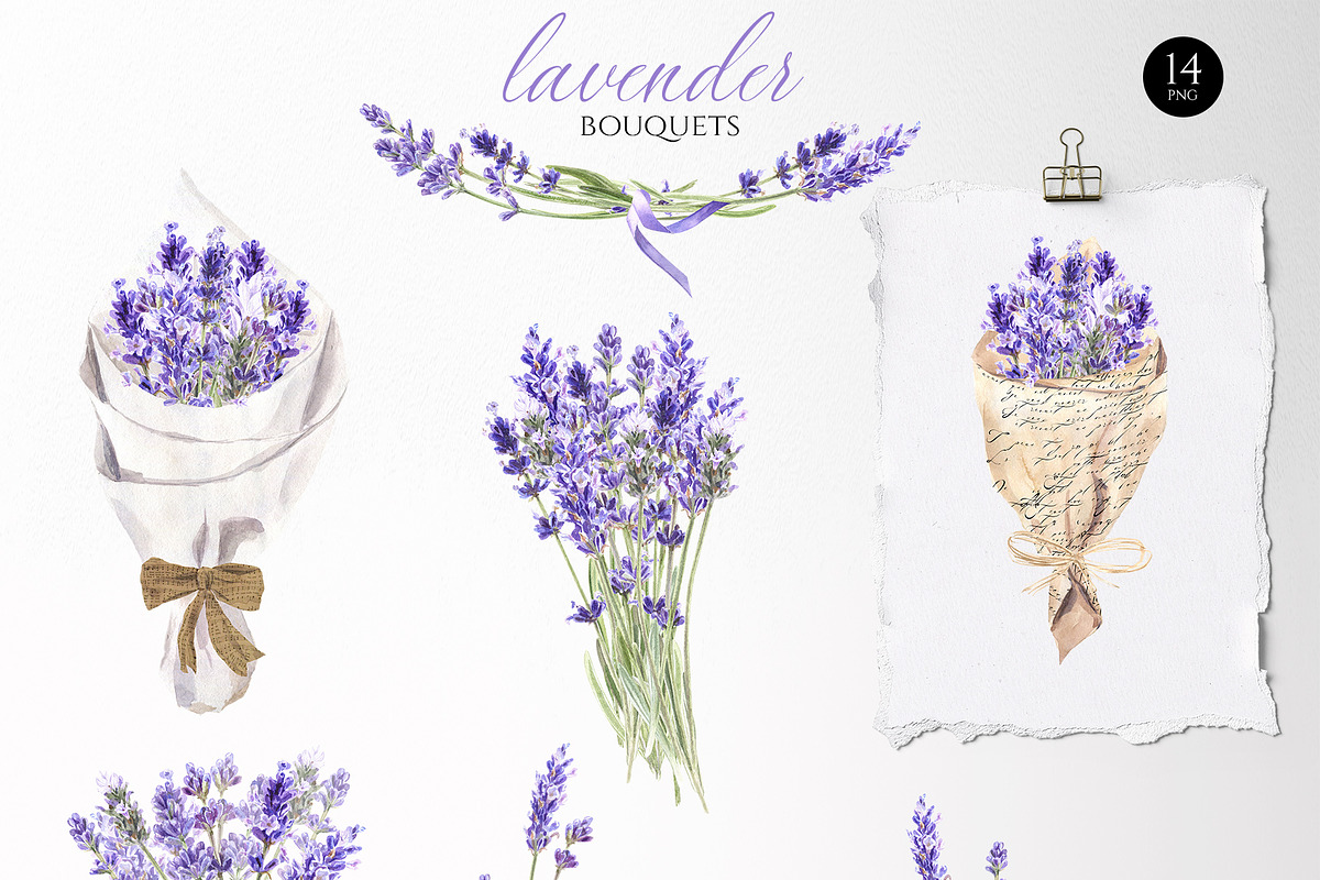 Lavender story | Watercolor set, a Texture Illustration by Elena Dorosh (Photo 4 of 12)