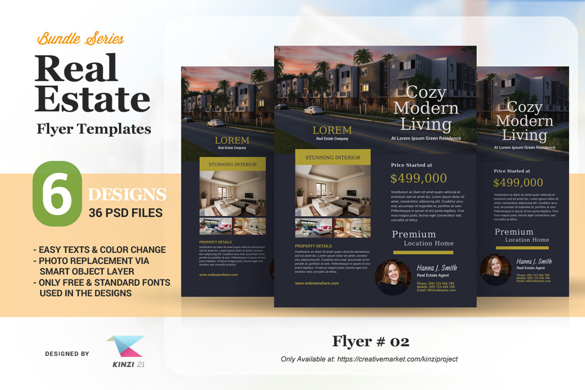 Real Estate Template Bundle-75% OFF, a Flyer Template by kinzi21 (Photo 3 of 7)