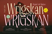 Wrigskan - Luxury Ligature Serif, a Serif Font by Enxyclo Studio (Thumbnail 1 of 15)