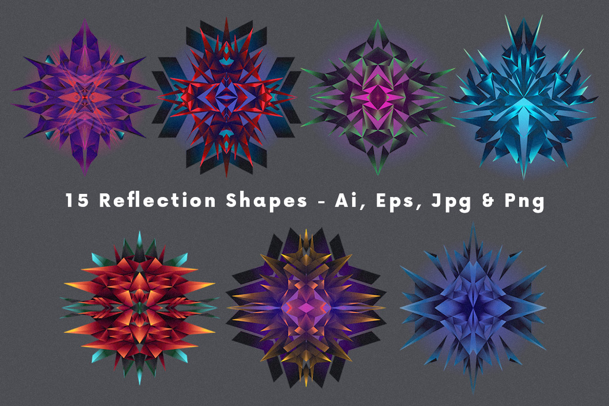 Abstract Geometric Reflection, a Pattern Graphic by MIIM