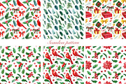 Christmas watercolor clipart, a Decorative Illustration by Hanna Hryharenka (Thumbnail 7 of 19)