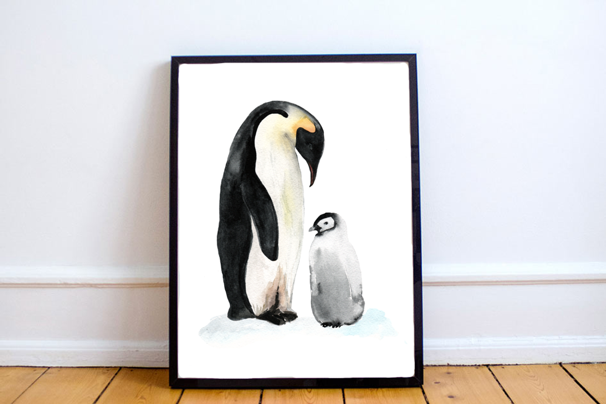 Frozen Land Watercolor Print+ClipArt, an Illustration by Tati Bordiu (Photo 2 of 3)