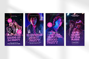 Neon Party Rave Promotion Instagram, a Social Media Template by peterdraw (Thumbnail 8 of 9)
