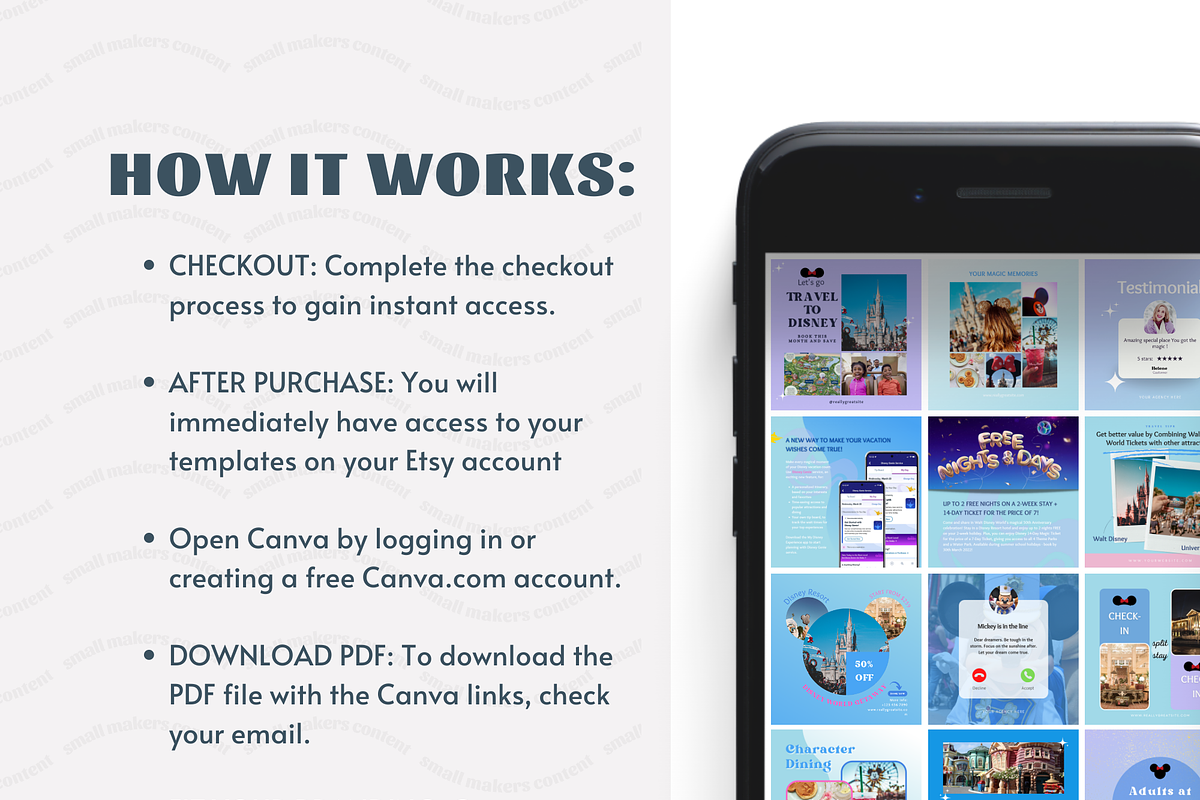 Social Media Template for Travel, a Social Media Template by SmallMakersContent (Photo 3 of 4)