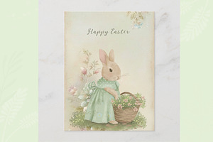 Vintage Spring Bunny