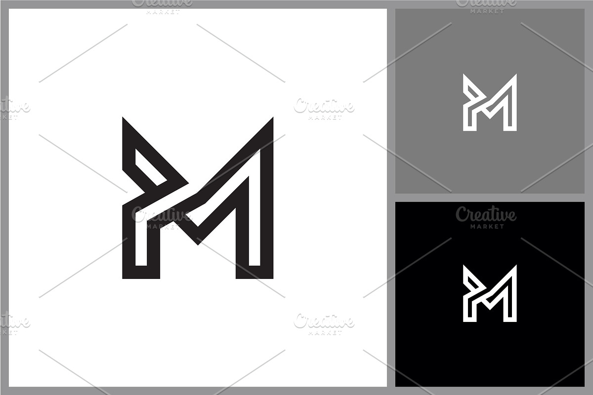 Modern Letter M Logo Icon, a Finance Illustration by quadrazo