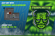 Frankenstein - Mascot & Esport Logo, a Branding & Logo Template by FNR Graphics (Thumbnail 2 of 5)