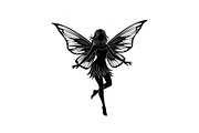 Magical Fairy Silhouette Bundle, an Illustration by jahid234 (Thumbnail 33 of 51)