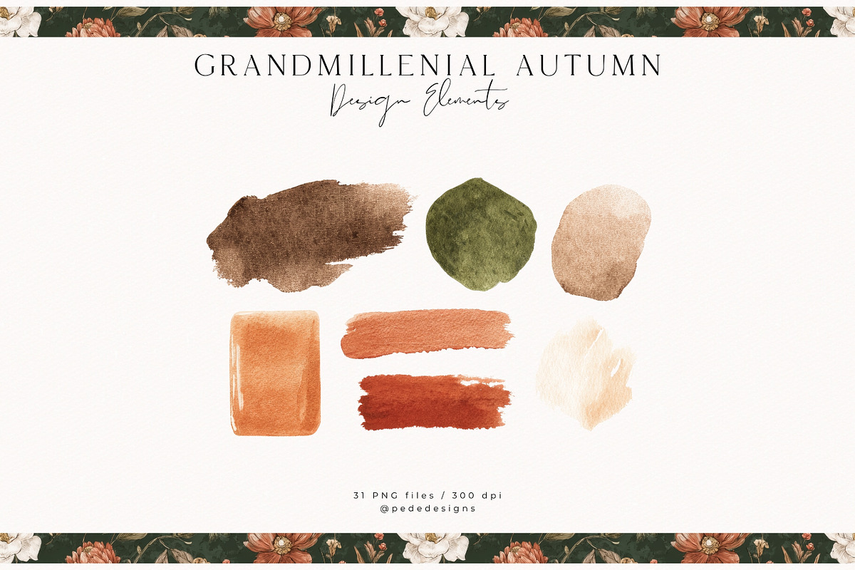 Grandmillenial Autumn Collection, a Seasonal Illustration by PeDe Designs (Photo 24 of 33)