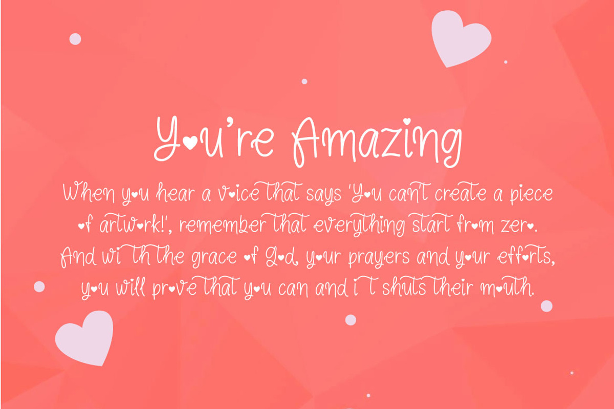 My Love - Valentine Handwritten Font, a Script Font by Mightyfire (Photo 2 of 4)
