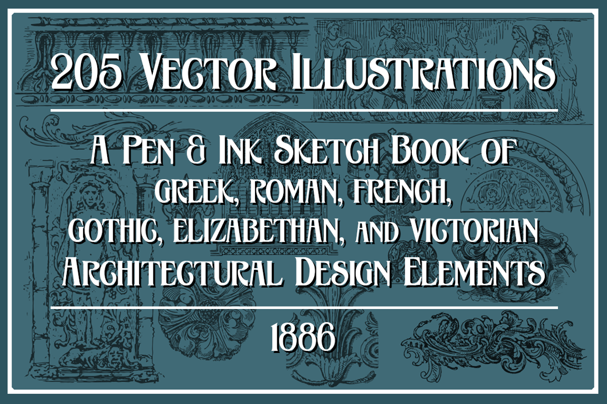 Vintage Architecture Design Elements, an Illustration by Vertigo Creative Products (Photo 1 of 8)