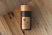 Craft Paper Tube Mockup PSD, a Cups & Container Mockup by Ram Studio LLC (Thumbnail 15 of 19)