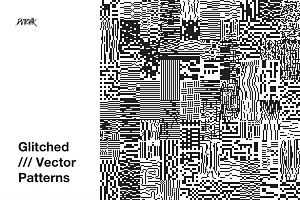 Glitched Vector Patterns Vol. 01