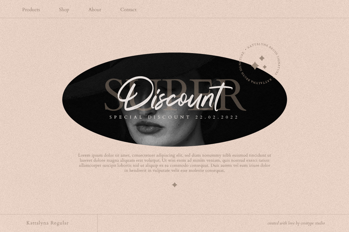 Kattalyna Brush Signature, a Script Font by Creatype Studio (Photo 6 of 9)