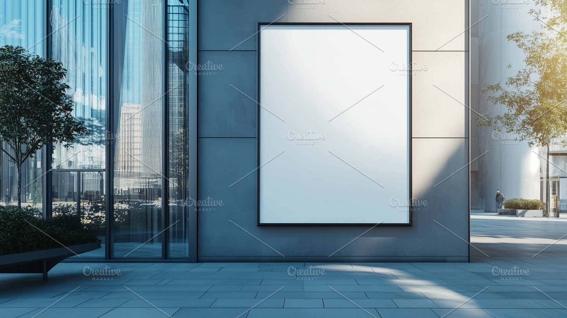 Vertical billboard on the building, a Business Photo by MistyDay