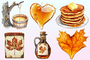Watercolor Maple Syrup Clipart, a Graphic by CitraGraphics (Thumbnail 3 of 4)