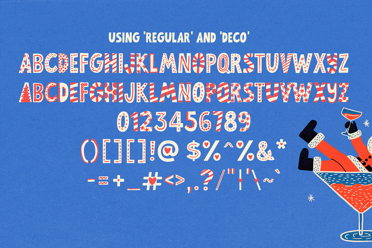 Club Merry Layered Font, a Sans Serif Font by Nicky Laatz (Photo 12 of 12)