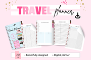 Chic Digital Travel Planner for Girl, a Templates & Theme by bellaROSEworkshop (Thumbnail 3 of 10)