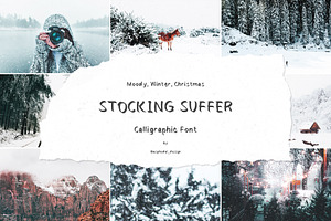 Stocking Suffer Calligraphy Font