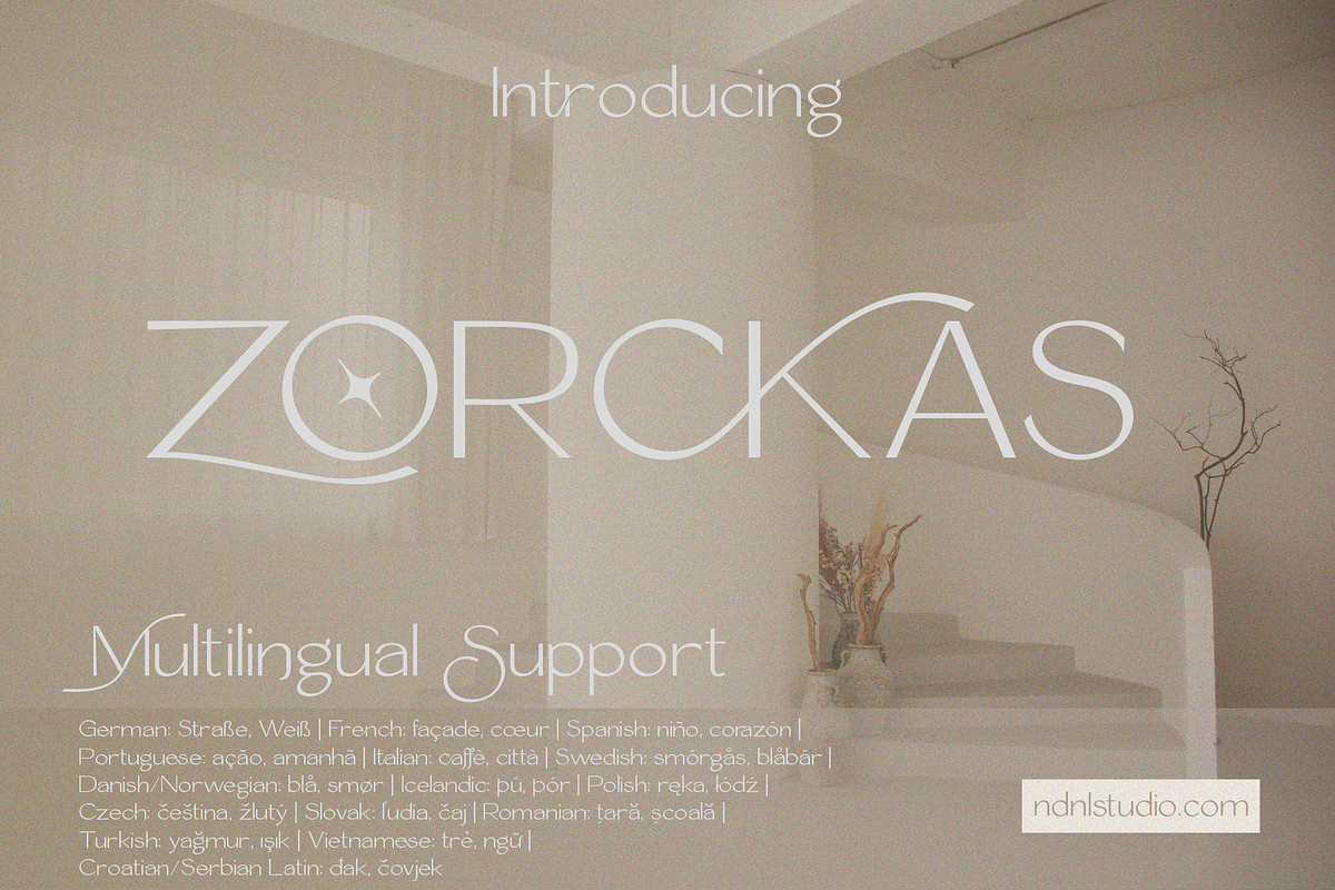 Zorckas – Sans Serif Font, a Sans Serif Font by NDNL Studio (Photo 1 of 12)