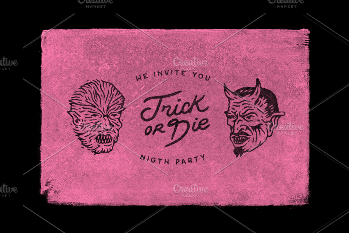 Halloween Doodles, a Texture Illustration by Andree Salazar (Photo 2 of 4)