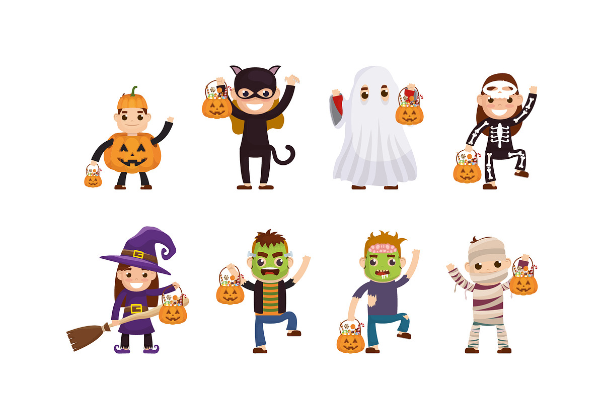 Halloween Kids Costume Set