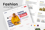 Clasify - Fashion Landing Page, a Landing Page Template by trabaskriya (Thumbnail 1 of 5)