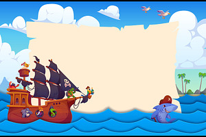 Animal pirate characters