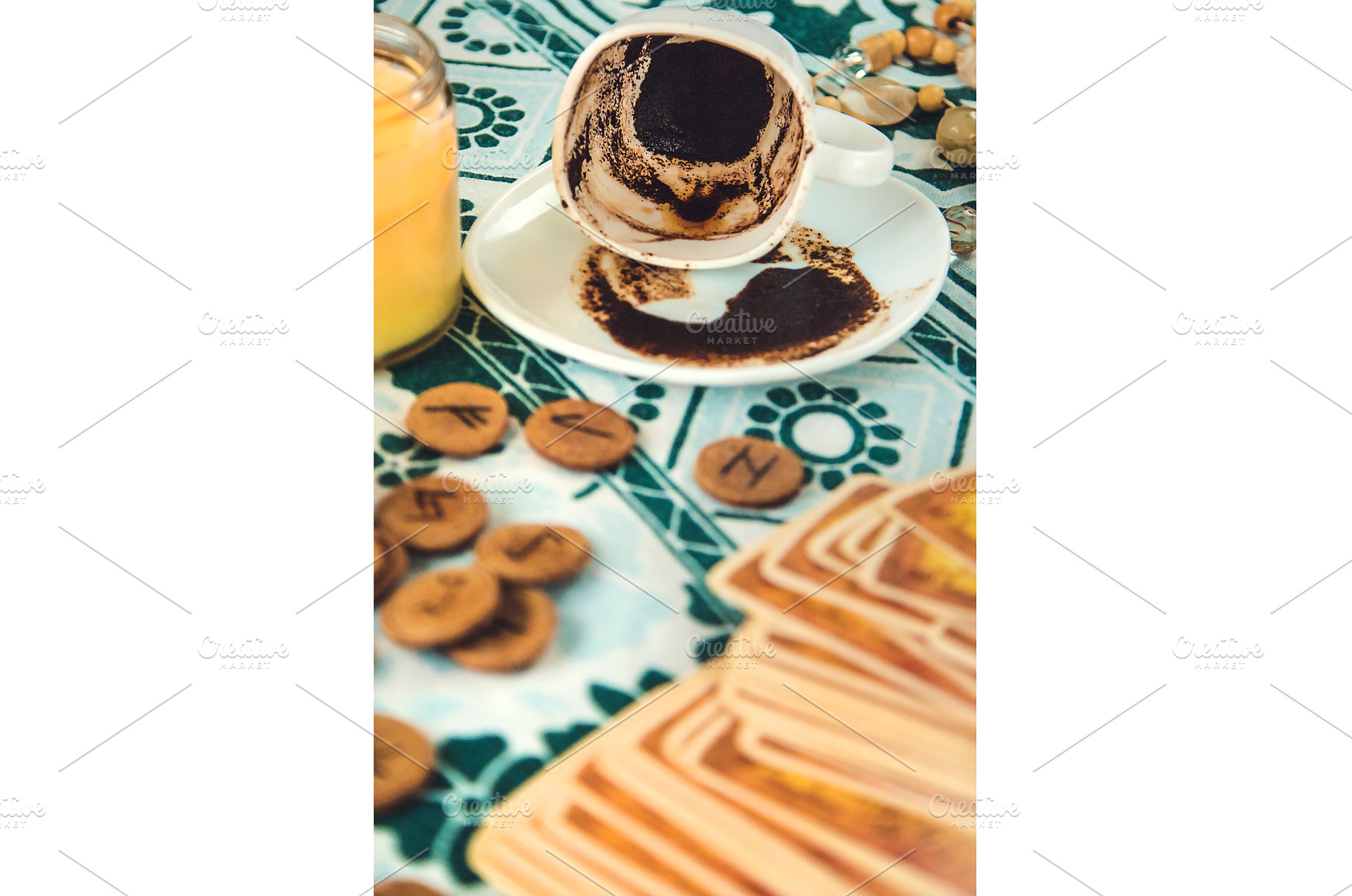 Fortune telling on coffee grounds, an Abstract Photo by yanadjana