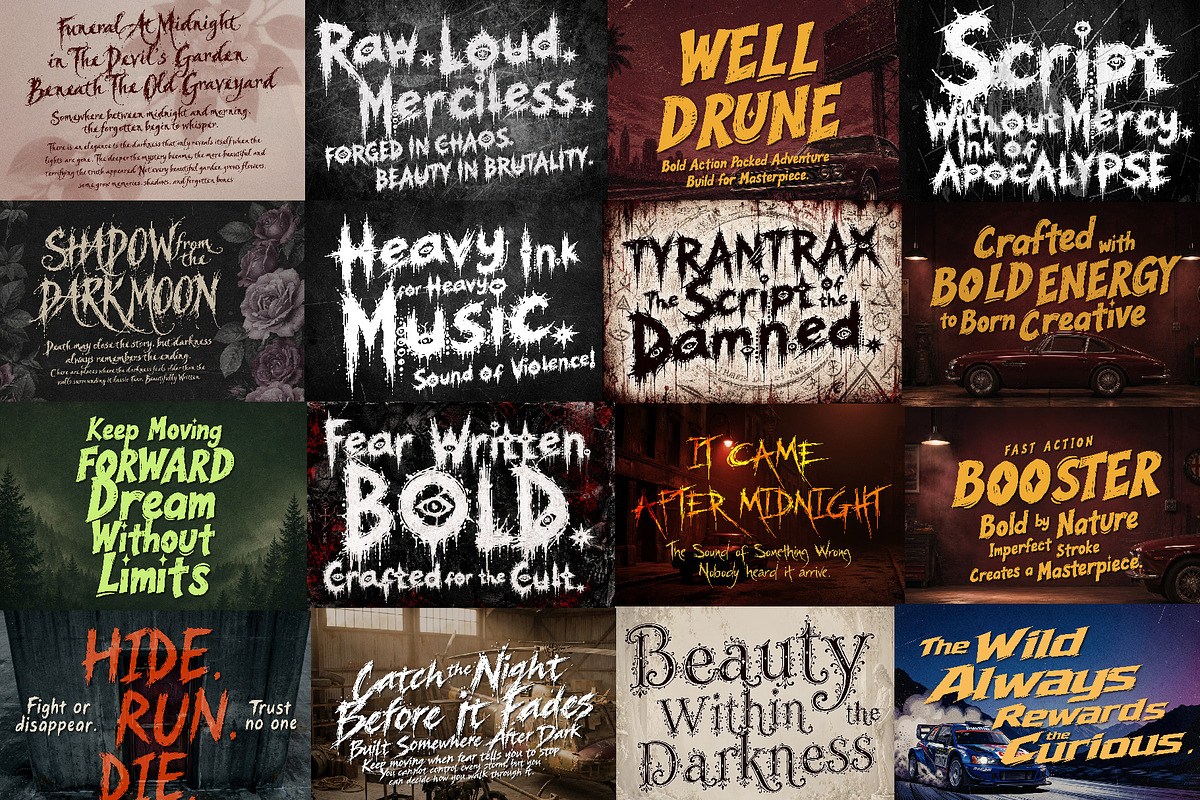 Ultimate Halloween Terror Font Pack, a Handwritten Font by HypeWorksCo (Photo 15 of 15)