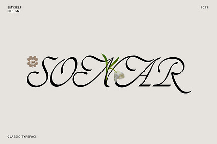 ED - Sonar Typeface, a Script Font by Emyself Design