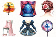 Watercolor Ballet Whisper Clipart, an Illustration by OK Design (Thumbnail 4 of 5)