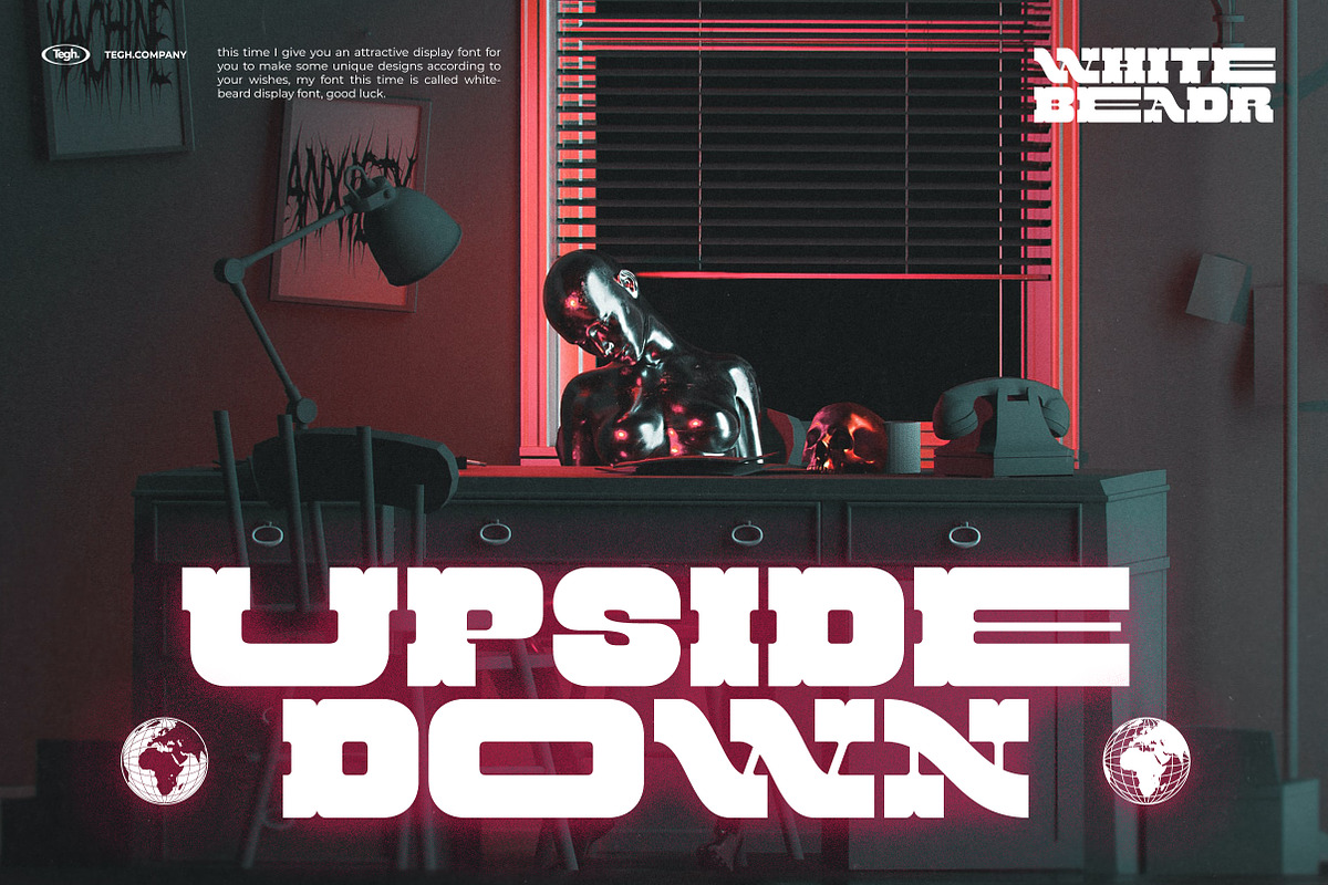 WHITEBEARD DISPLAY, a Font by Tegh co. (Photo 8 of 12)