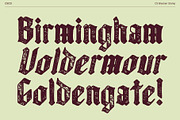 CS Blacken Stamp, a Blackletter Font by Craft Supply Co. (Thumbnail 4 of 8)