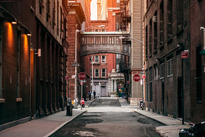 Red bricks building at New York, an Architecture Photo by New York Art Store
