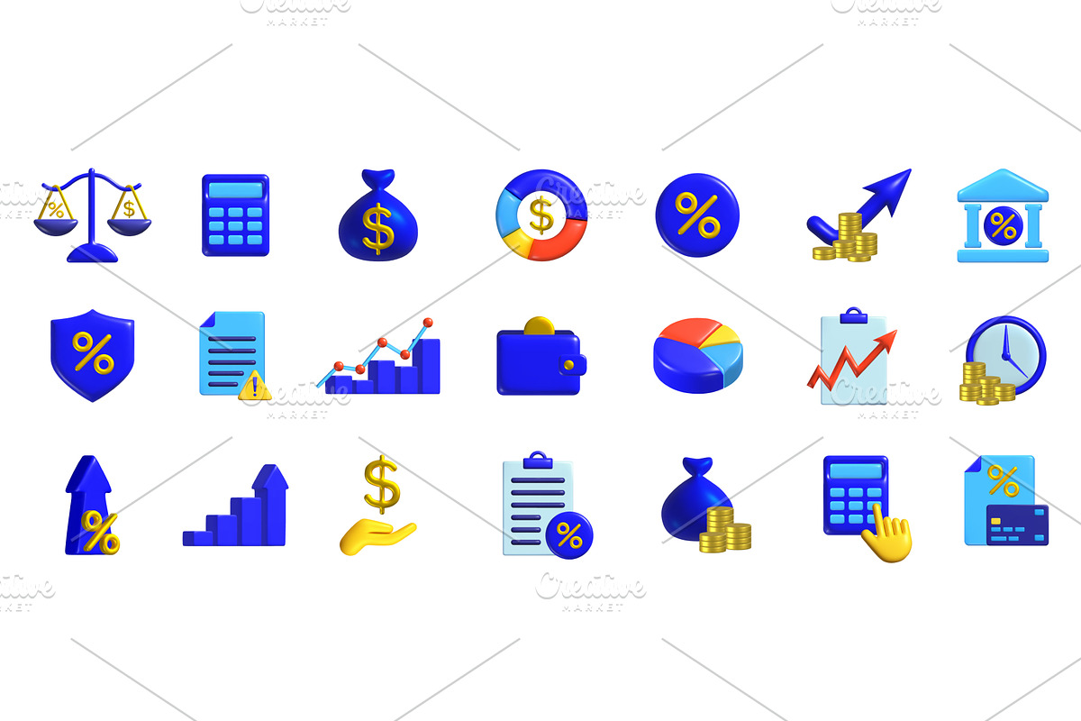 A collection of accounting and tax, a Finance Illustration by Woters little shop