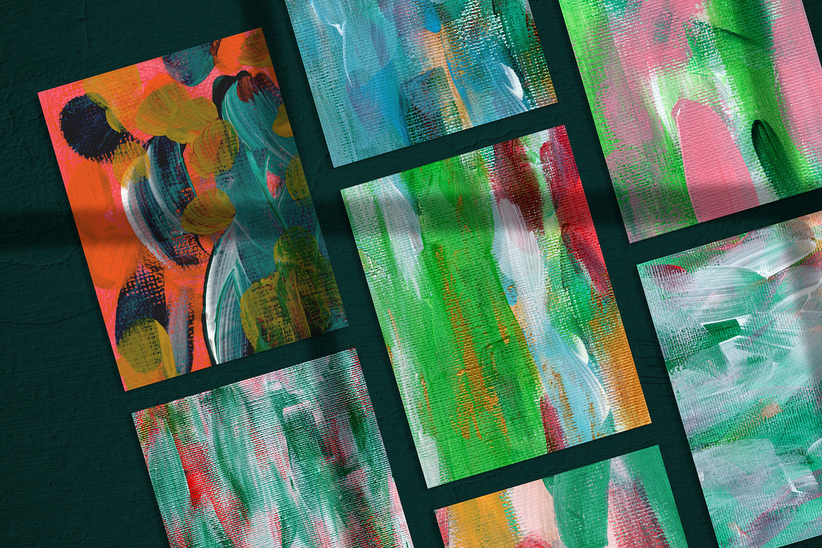Festive Canvas Abstract Backgrounds, a Texture Graphic by lerinartstudio (Photo 7 of 13)