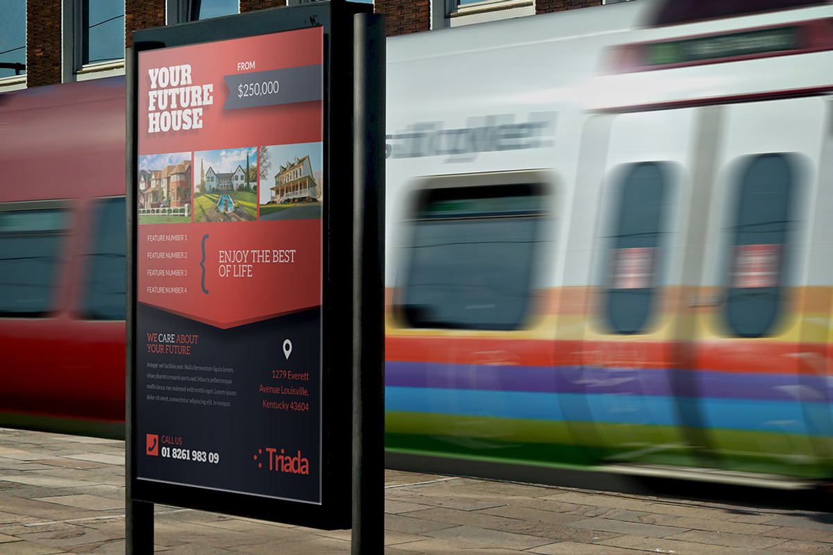 Bus Stop Billboard Design 1, a Flyer Template by Cooledition (Photo 2 of 5)
