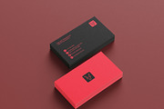 Business Card Red And Black, a Business Card Template by Oskar Wantopi (Thumbnail 2 of 3)