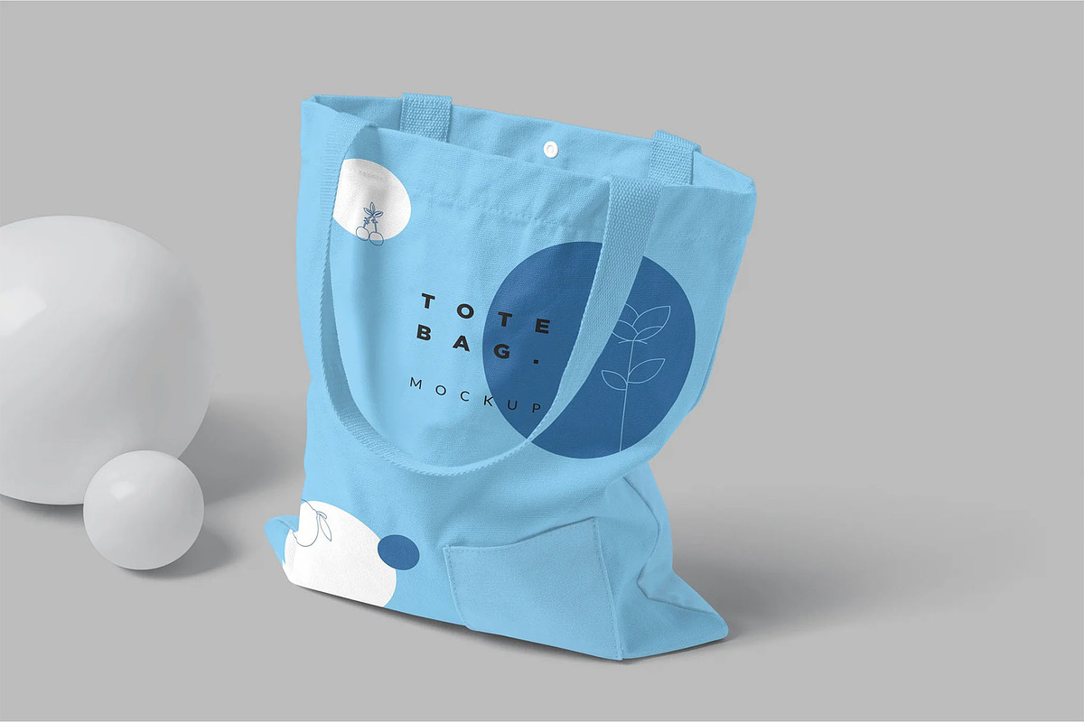 Canvas Tote Bag Mockup, a Packaging Mockup by megostudi0 (Photo 6 of 6)