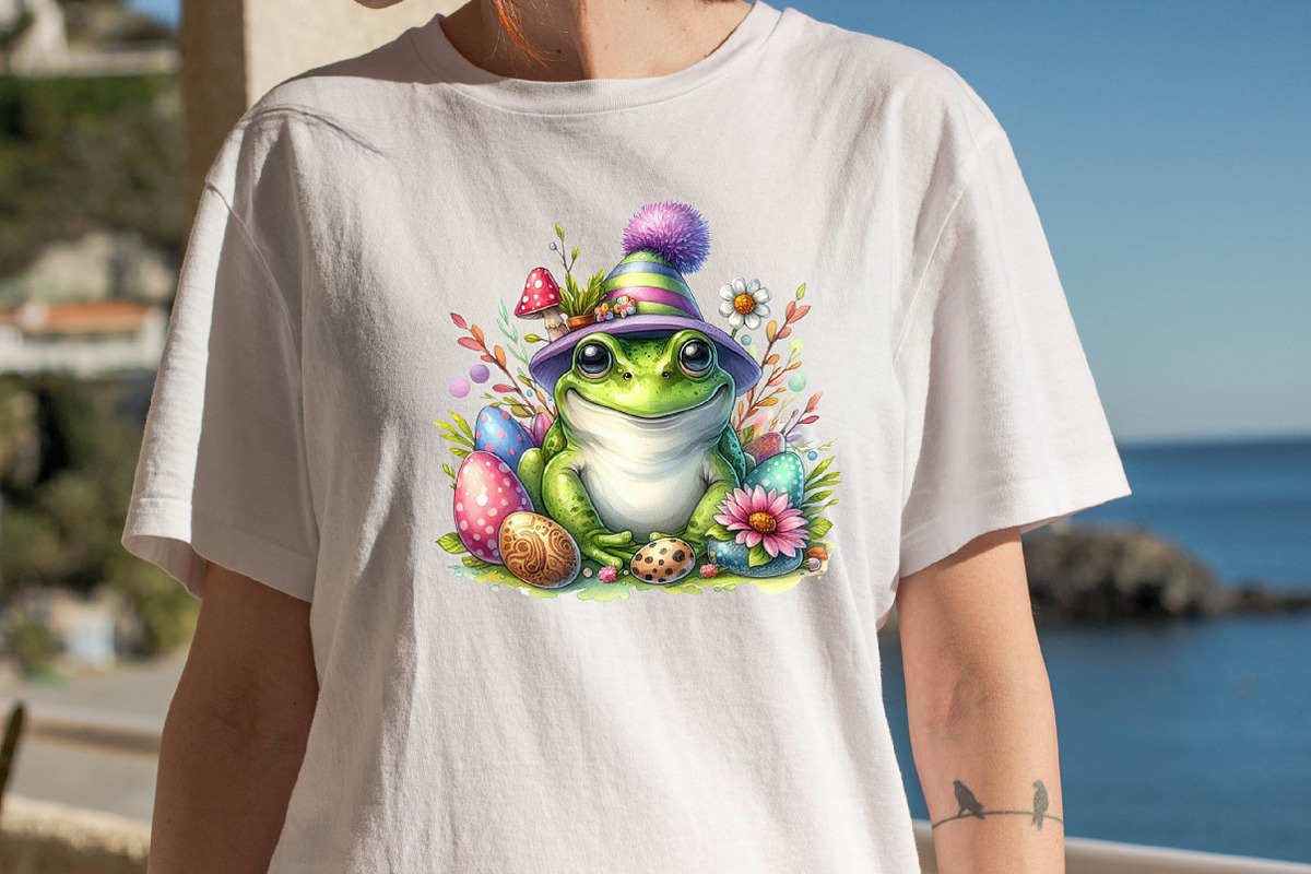 Spring Frog  Sublimation Clipart Bun, an Illustration by SVGArt (Photo 6 of 7)