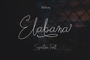 Elabama - Signature Font 