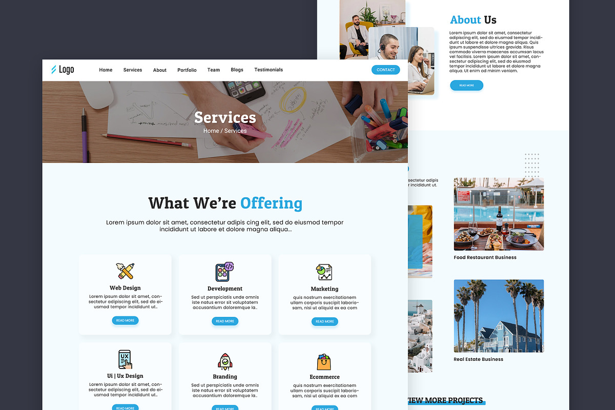 Business website template HTML, a HTML Template by App Innovation (Photo 4 of 7)
