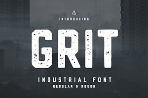 Grit - Industrial Font