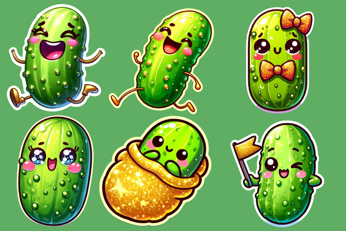 Pickle Sticker Clipart PNG, an Illustration by Designworld (Photo 2 of 4)